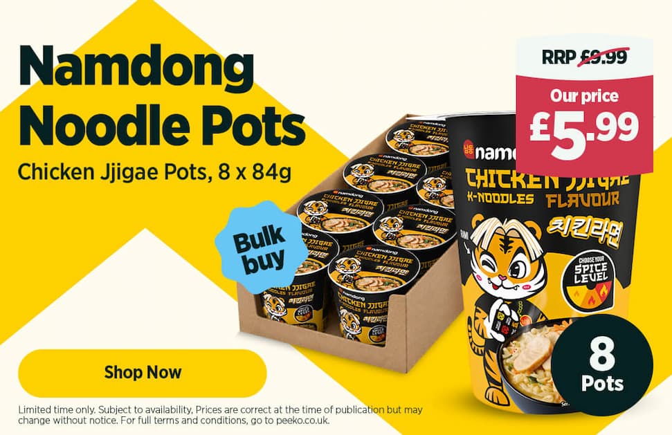 8 pots of Noodles for £5.99