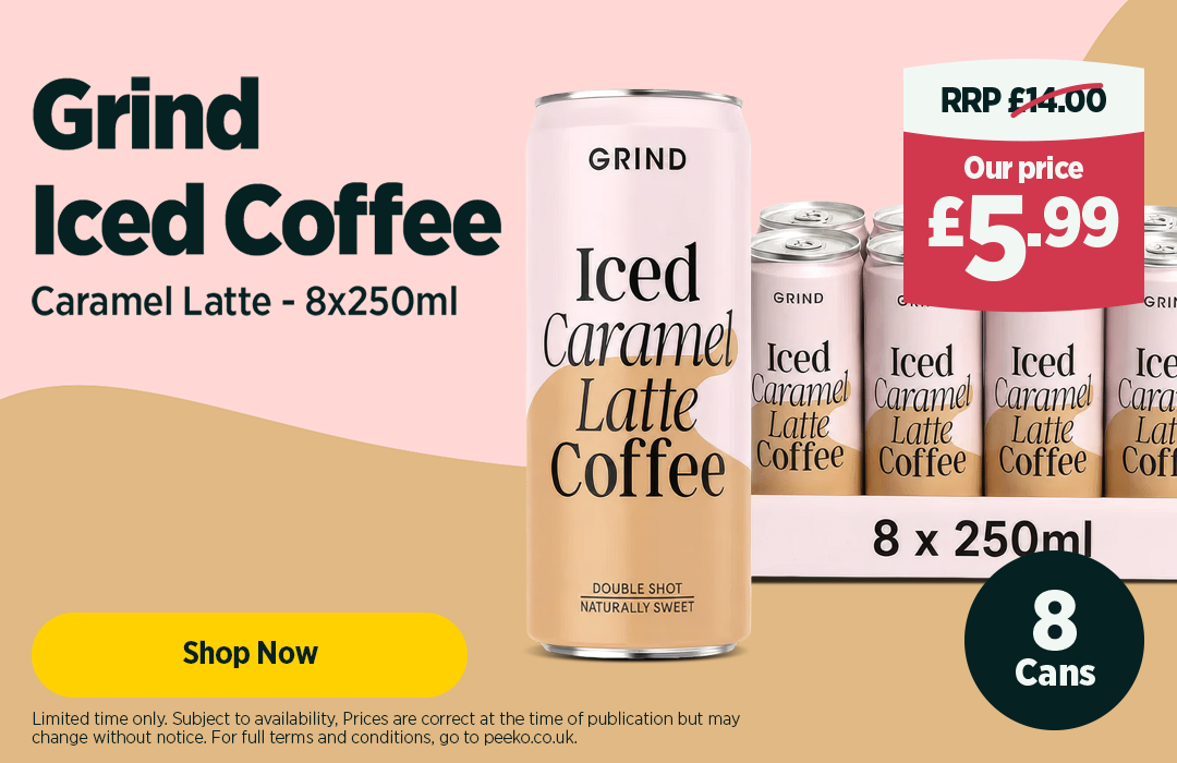 Grind Iced Caramel Latte Coffee 8 x 250ml