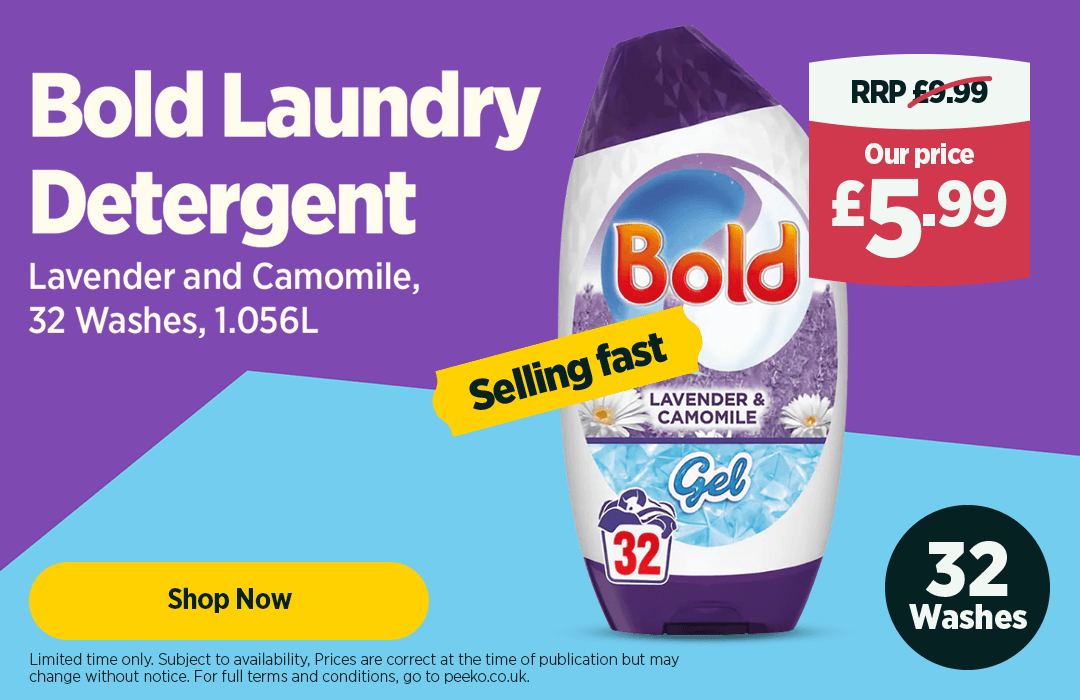 32 x Bold Lavender Laundry Detergent - 5.99