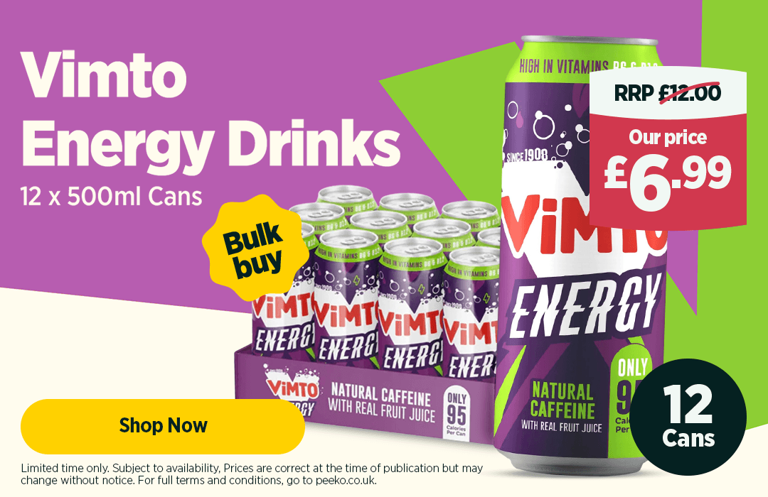 Vimto Energy Drink 12 x 500ml Cans