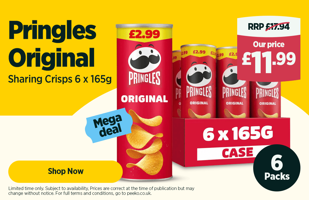 6 x Pringles Original - 11.99