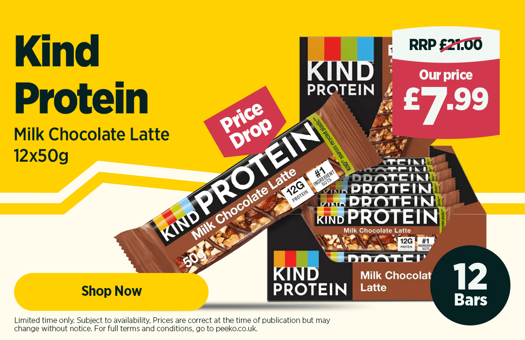Kind Protein Bar Milk Chocolate Latte 50g - Case of 12 x 50g