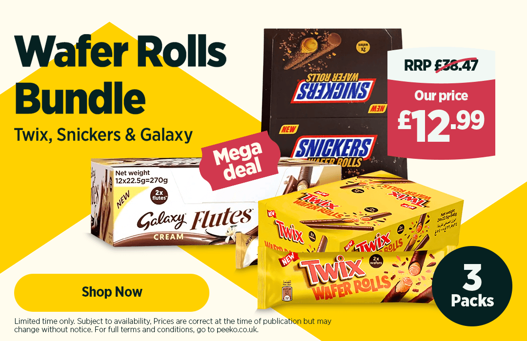 Wafer Rolls Bundle - Twix, Snickers, Galaxy