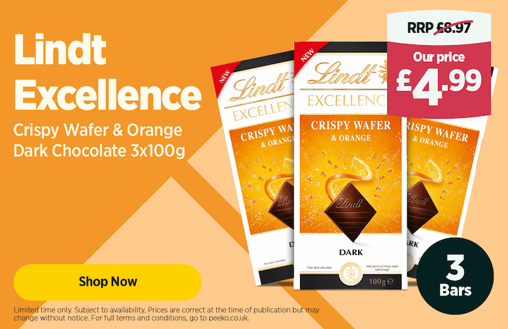 3 Lindt Bars for £4.99