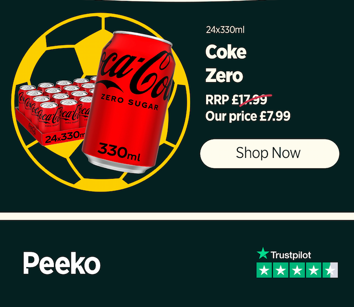 24 cans of Coke Zero for £7.99