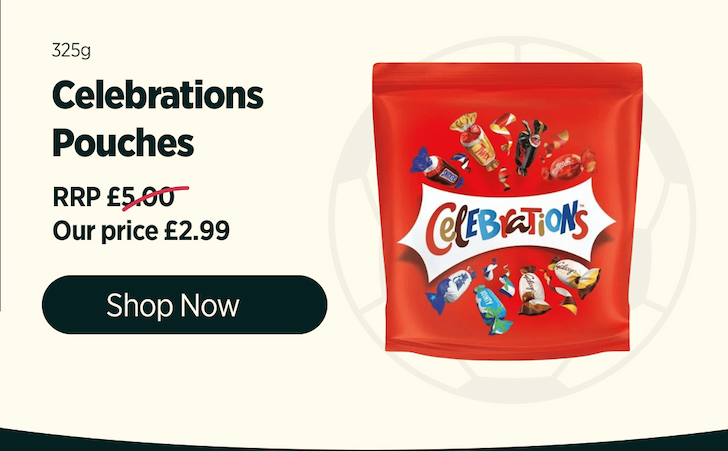 Celebrations share bag for £2.99