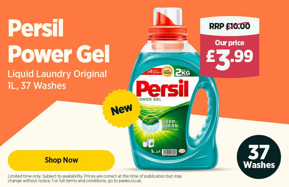 37 Persil Washes for £3.99