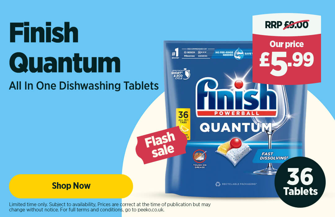 Finish Quantum All In One Dishwashing Tablets Lemon - 36 tabs