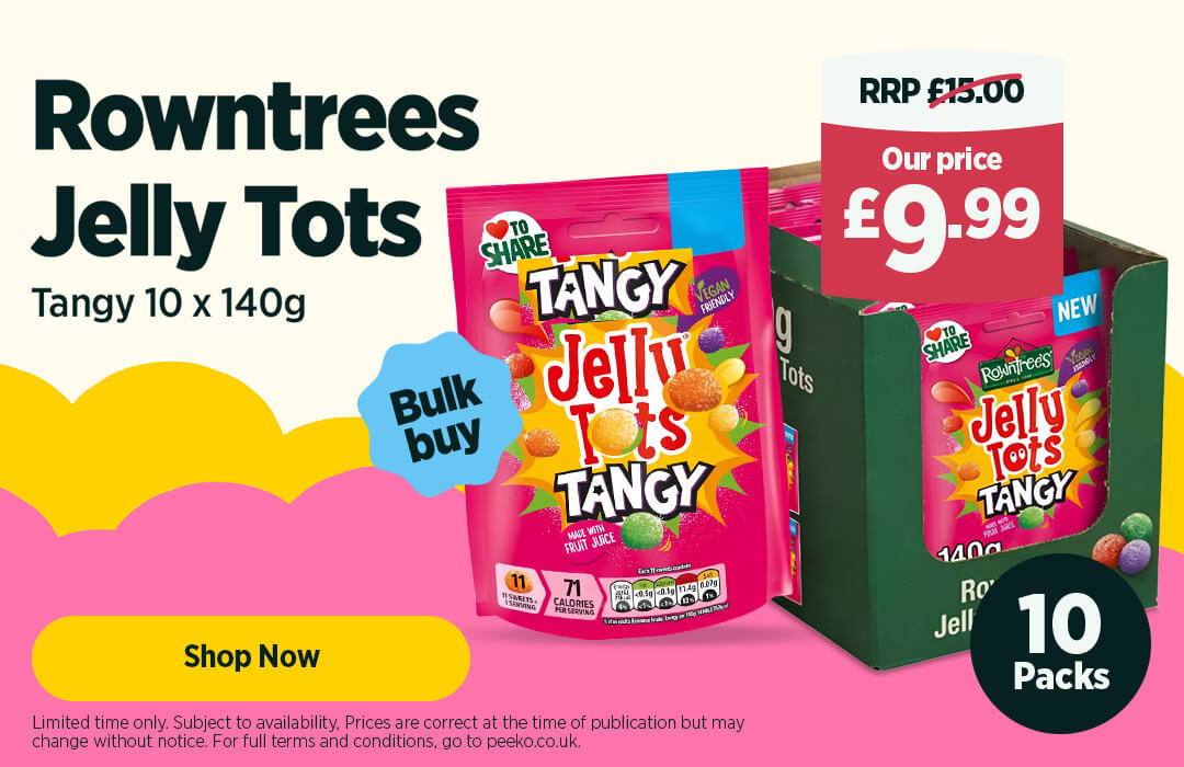 Rowntrees Jelly Tots Tangy 10 x 140g