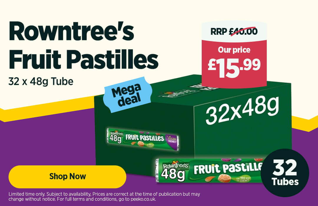 32 x Fruit Pastilles Rolls 48g - 15.99