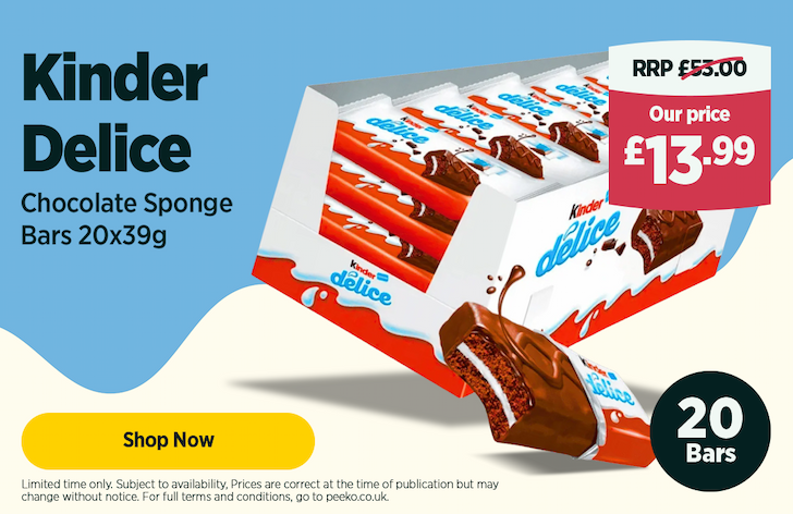 20 x Kinder Delice  13.99