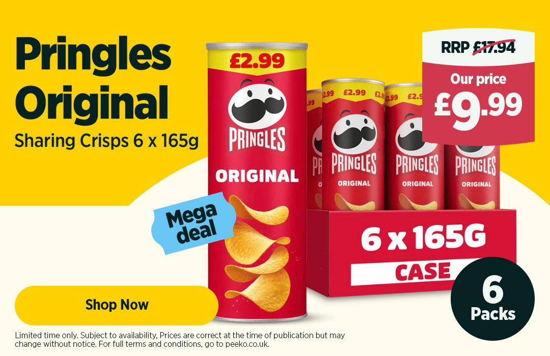 Pringles Original Sharing Crisps 6 x 165g