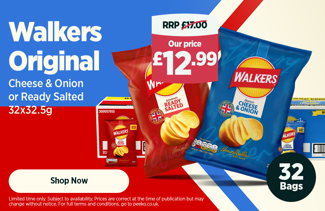 Walkers Crisps 32 x 32.5g Packs