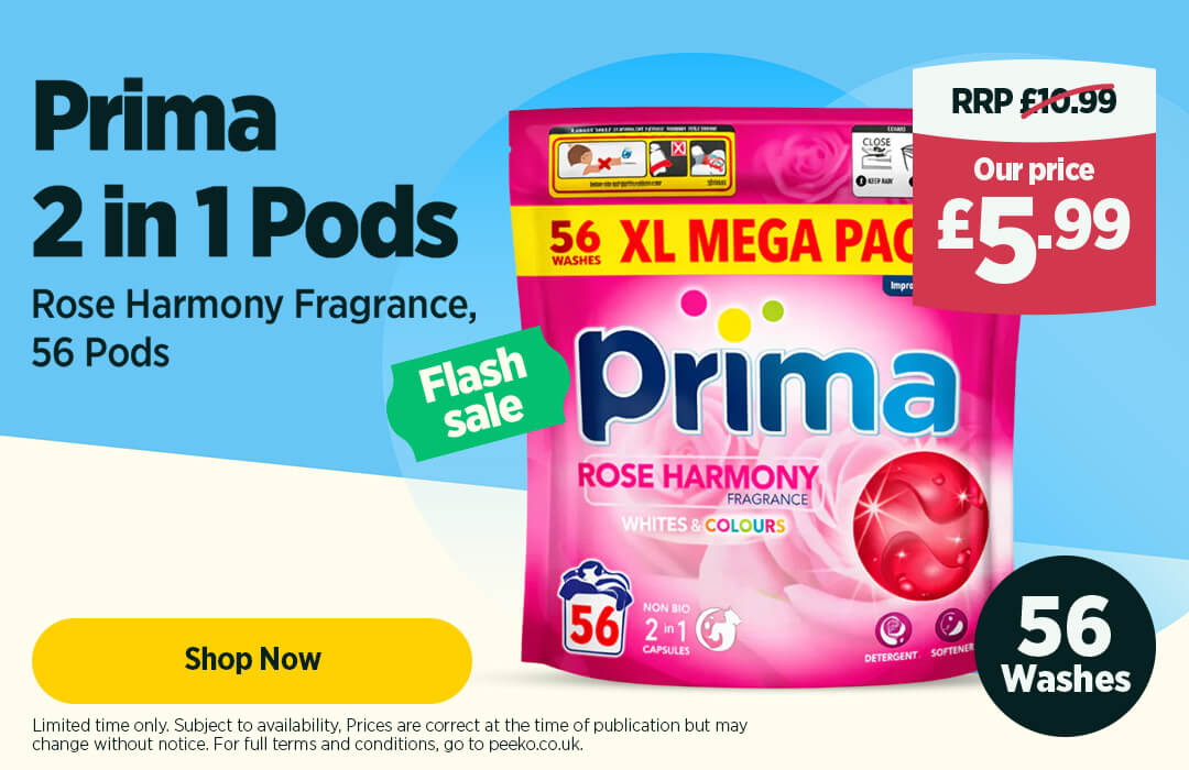 Prima Rose Harmony 2 in 1 Laundry Pods - 56 Pods
