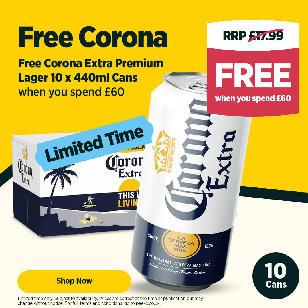 Corona Extra Premium Lager Cans 10 x 440ml SPEND £60 - WE ADD IT FOR FREE