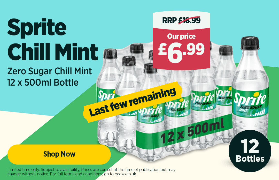 12 bottles of Sprite for £6.99