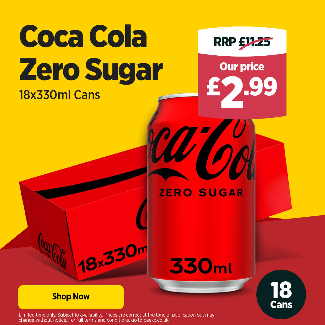 18 x 330ml Coke Zero - 2.99