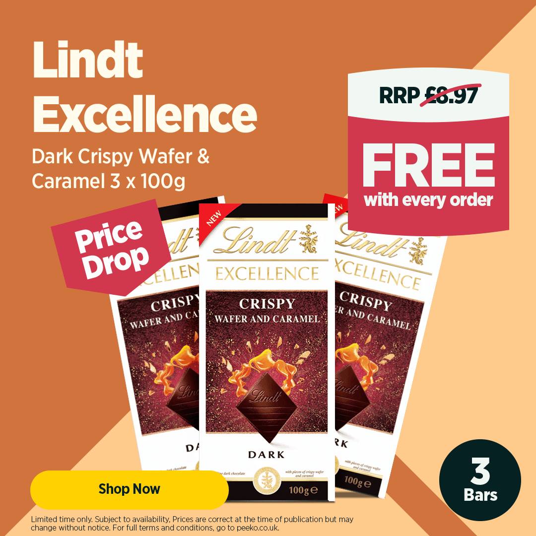 MULTIBUY Lindt Excellence Dark Crispy Wafer & Caramel - 3 x 100g