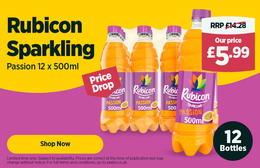Rubicon Sparkling Passion 12 x 500ml PMP £1.19