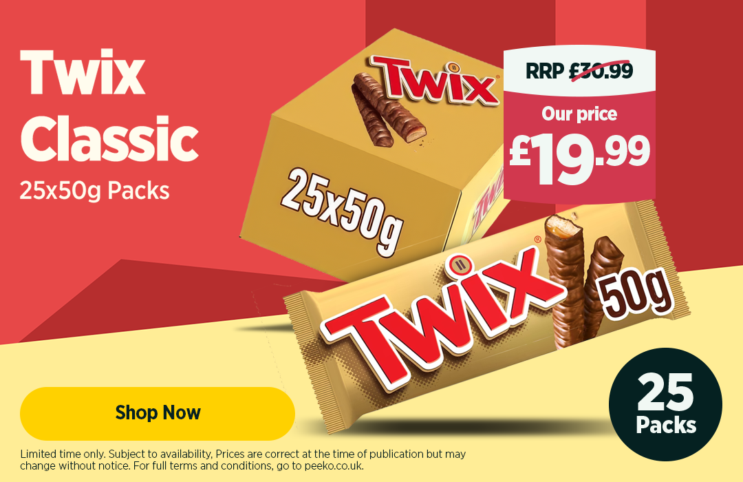 Twix Chocolate Bars 25 x 50g