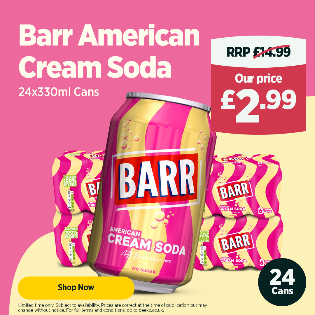 24 cans of Cream Soda for £2.99