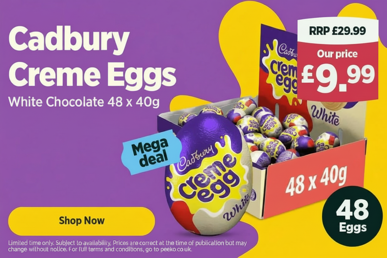 48 x Cadbury White Creme Egg - 9.99