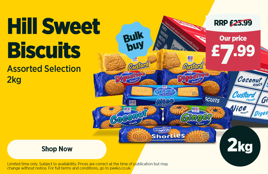 Hill Sweet Biscuit Boxes Assorted Selection 2kg