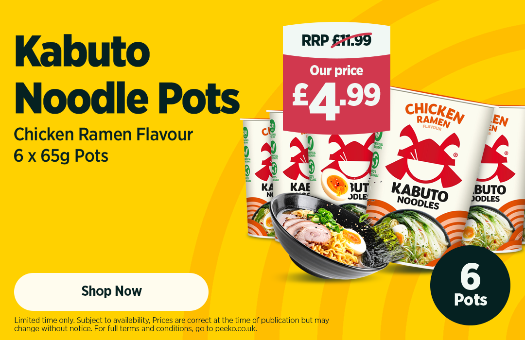 Kabuto Noodles Chicken Ramen – 6 x 65g