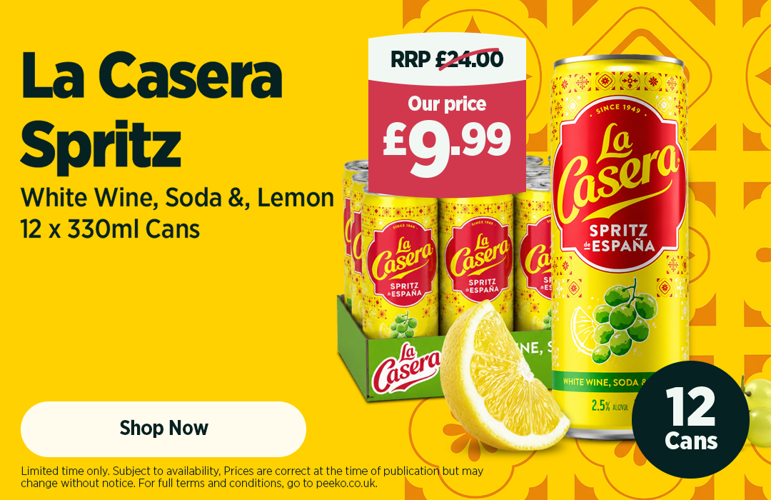 La Casera White Wine, Soda & Lemon Spritz 12 x 330ml 2.5%ABV