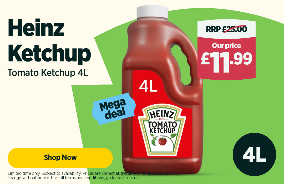 4l of Heinz Ketchup for £11.99