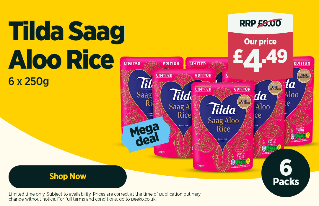 6 packs of Tilda Rice for £4.49
