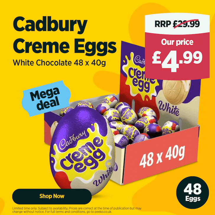 48 White Creme Eggs for £4.99