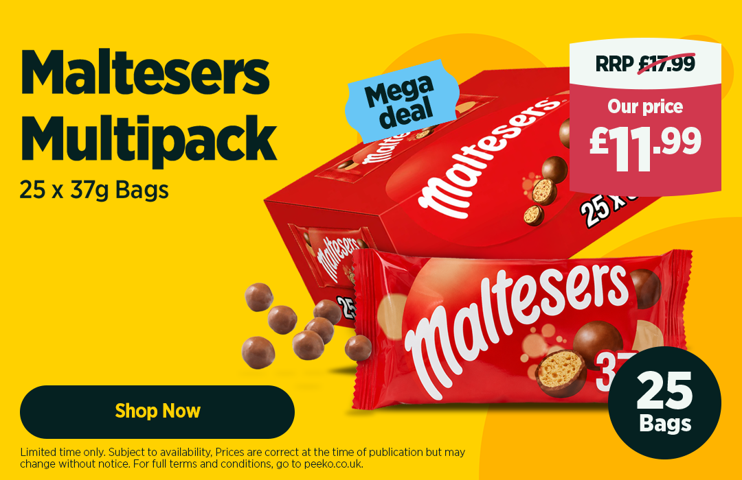 Mars Maltesers Milk Chocolate 25 x 37g Bag