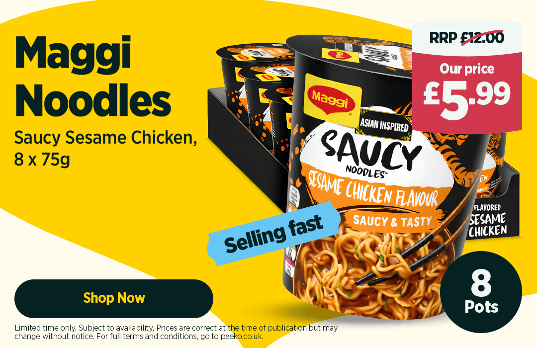 Maggi Saucy Sesame Chicken Flavour Instant Noodles 8 x 75g