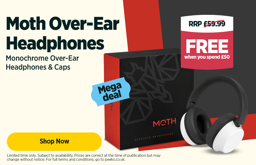 Moth Over-Ear Headphones - Free when you spend £50