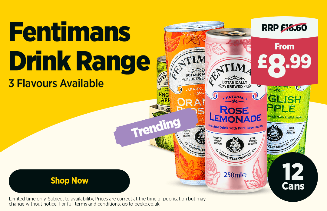 12 cans of Fentimans drinks for £8.99