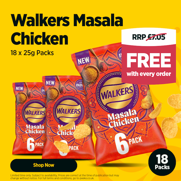 18 packs of Walkers for Free