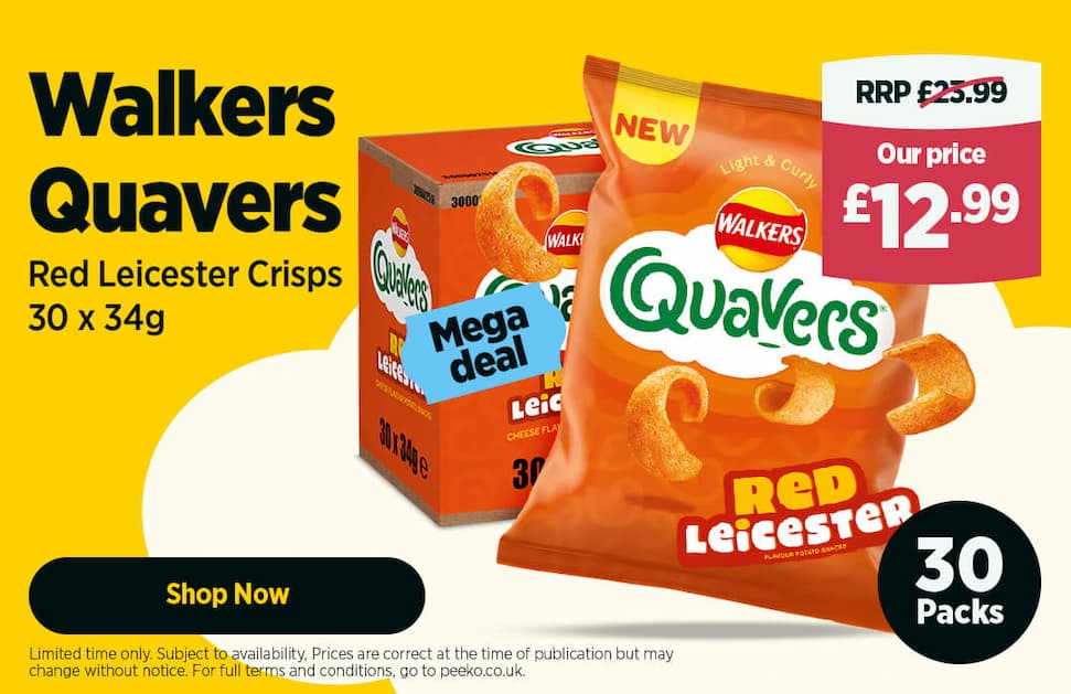 30 packs of Quavers for £12.99