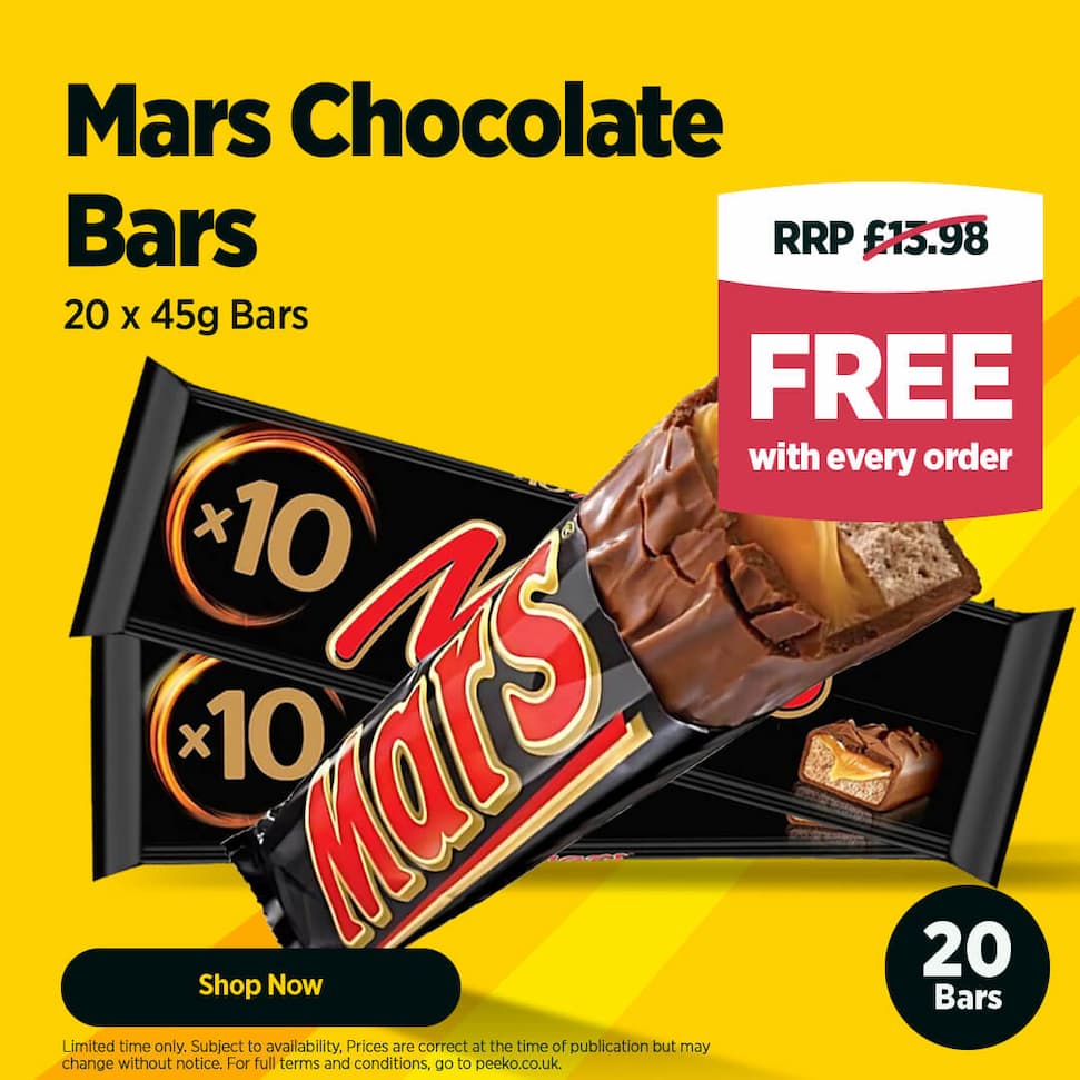 20 Mars Bars for Free