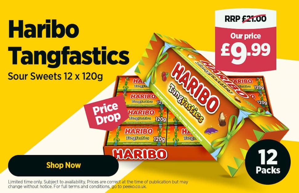 12 packs of Haribo Tangfastics for £9.99