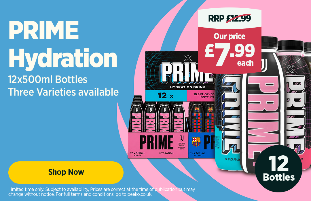 Prime Hydration Drink Electrolyte Sports Beverage 12 x 500ml