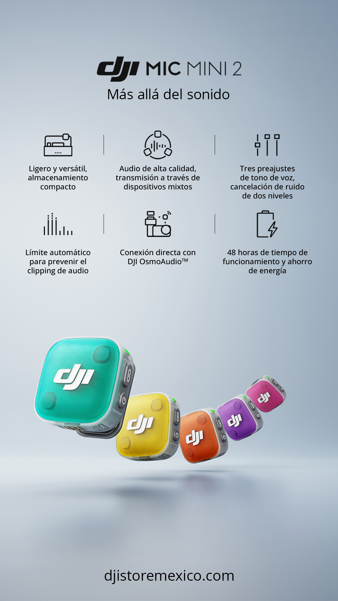 DJI Mic Mini 2 ahora en colores. 