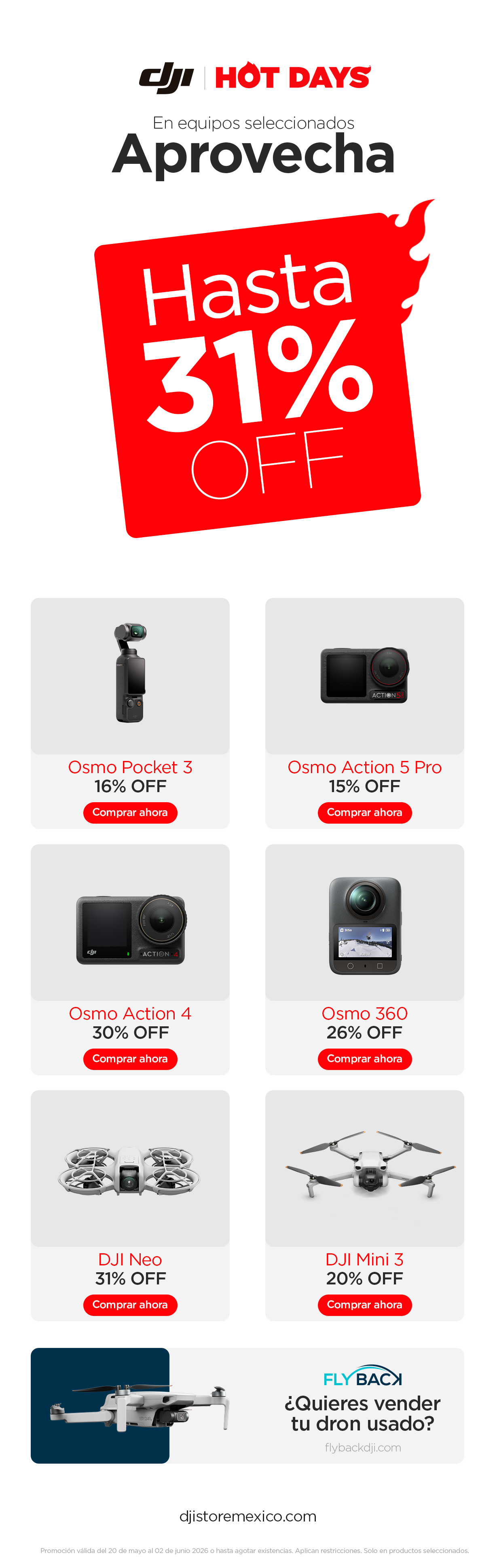 Hasta 31% OFF en DJI 🔥