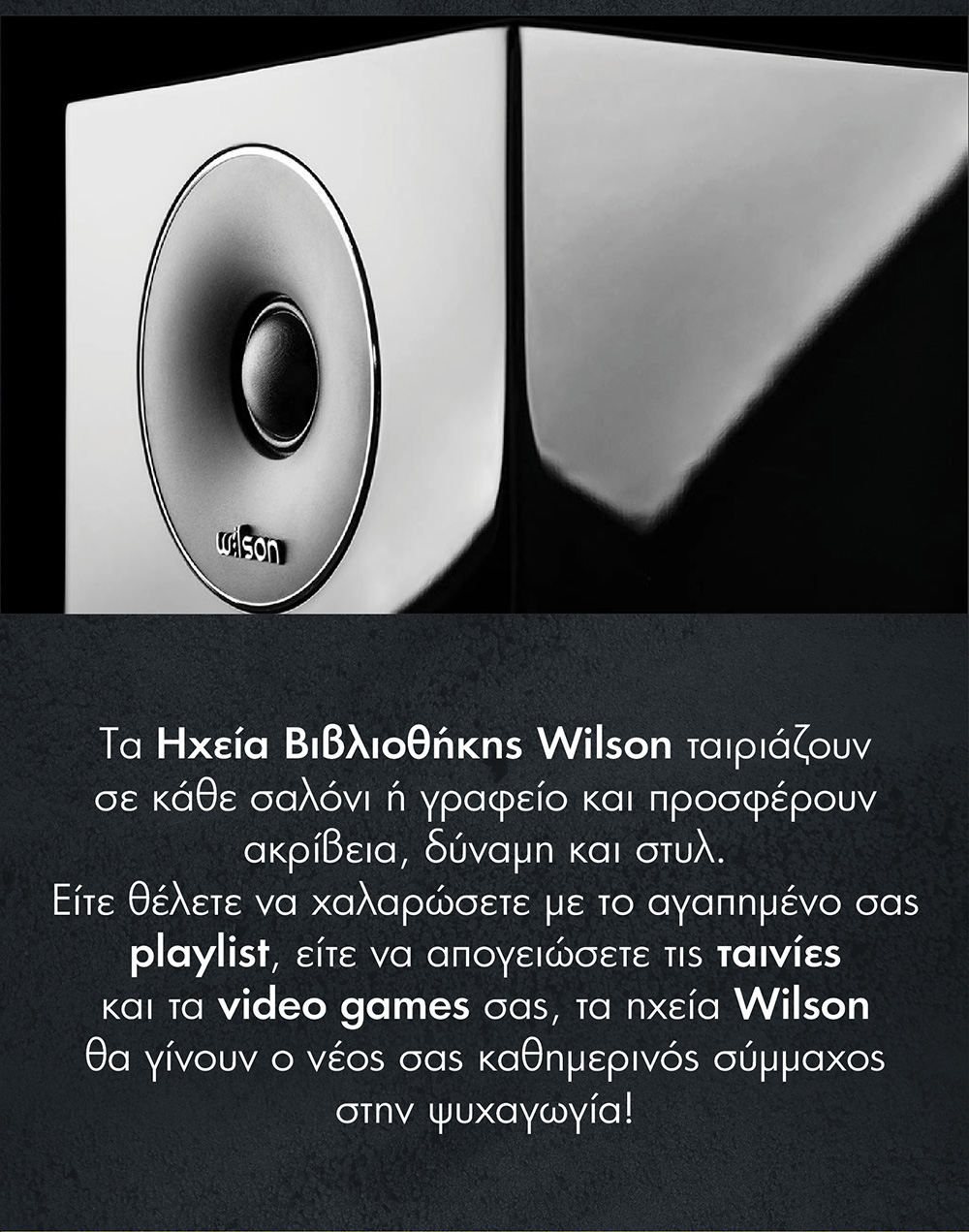 Ηχεία Βιβλιοθήκης Wilson