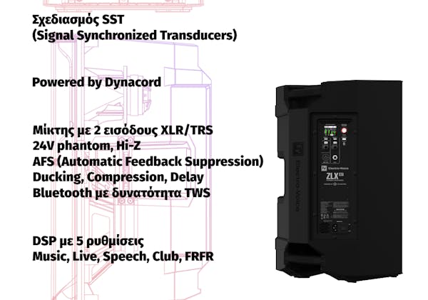 SST, Powered by Dynacord, DSP, TWS Bluetooth