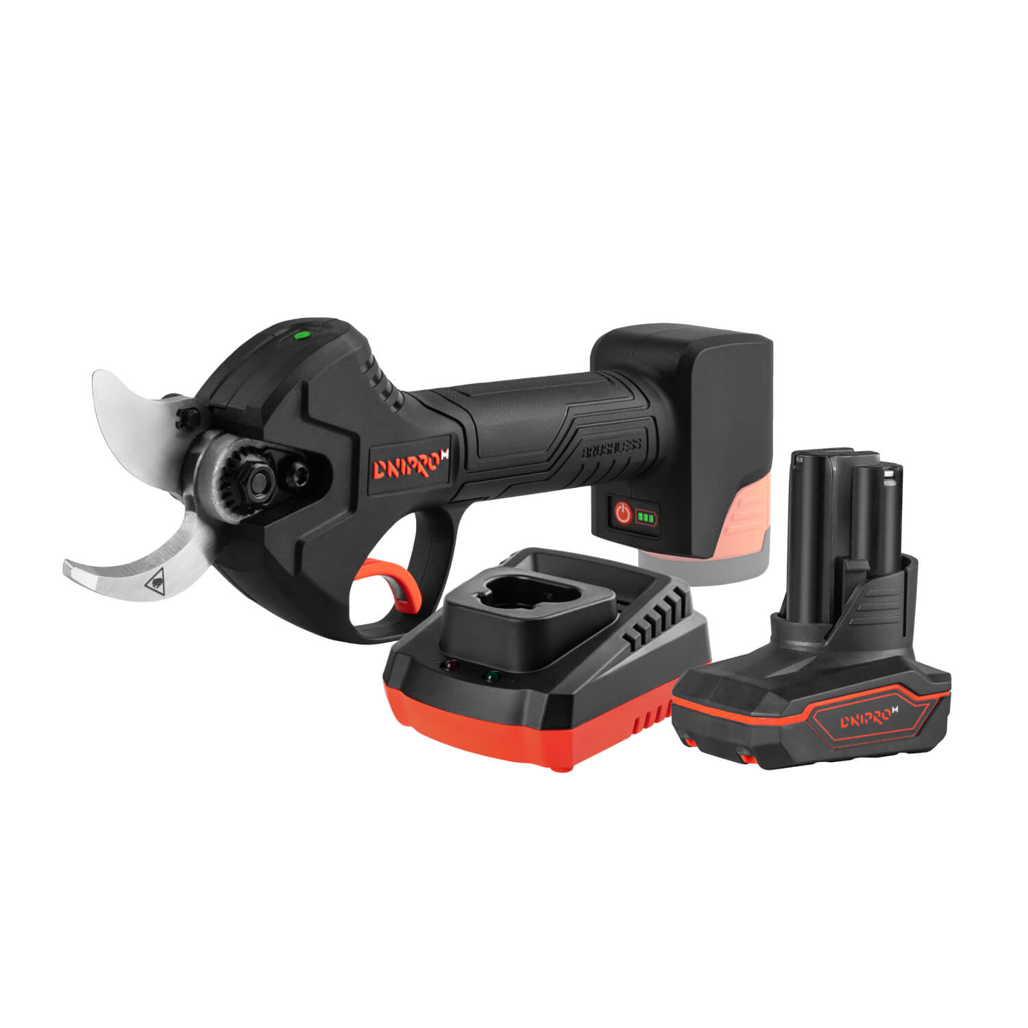 Акумуляторний секатор Dnipro-M PS-12BC + Акумуляторна батарея BP-125 Зарядний пристрій FC-122