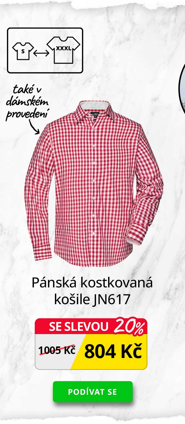 Pánská kostkovaná košile JN617