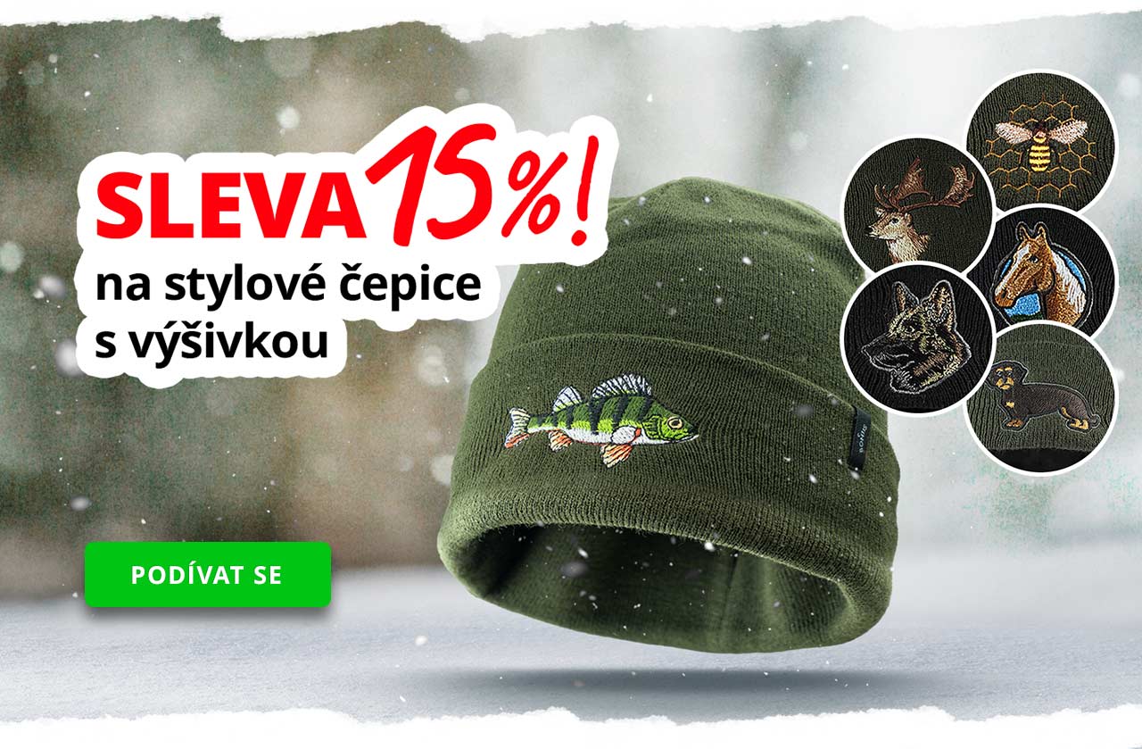 Akce: Čepice s výšivkou