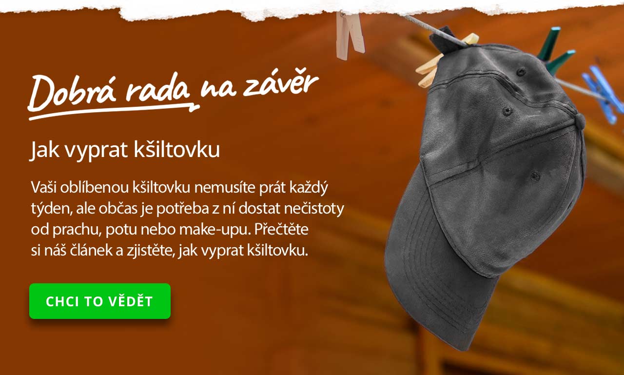 Jak vyprat kšiltovku?