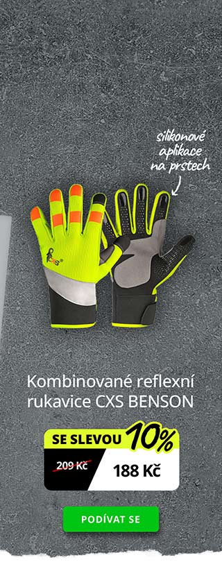 Kombinované reflexní rukavice CXS BENSON